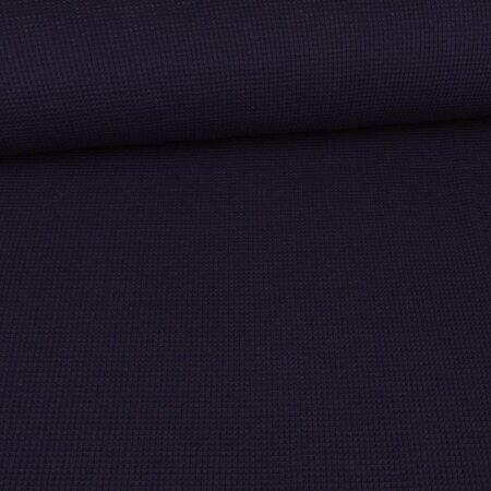 Waffelpiqué Jersey - Uni Navy