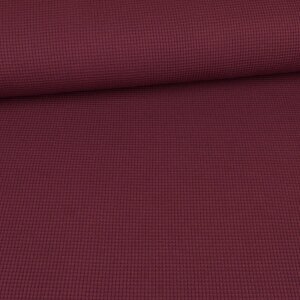 Waffelpiqué Jersey - Uni Aubergine