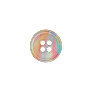 Poly-Knopf 4-Loch 11mm mehrfarbig pastel