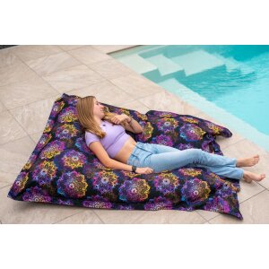 Chillstar bedruckter Sitzsack XXL Bunte Mandala | 330 Liter  135 x 175 cm