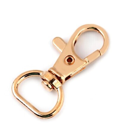 Karabinerhaken Taschenkarabiner Metall - 12 mm Roségold