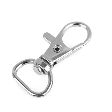 Karabinerhaken Taschenkarabiner Metall - 12 mm Nickel