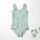 Funktionsjersey Swimwear Sportjersey Bademodenstoff Leoprint auf Mint