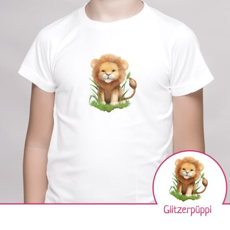 Bügelbild Aufbügler Eigenproduktion Cute Lion