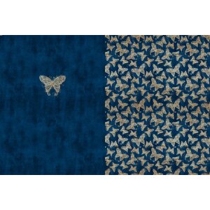 Jersey Panel - Golden Butterflies Jeans -...