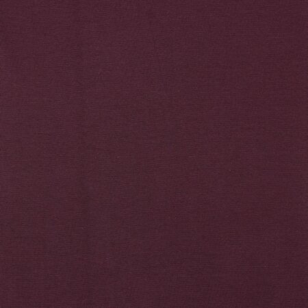 Bio Bündchenstoff Amelie Uni aubergine