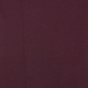 Bio Bündchenstoff Amelie Uni aubergine