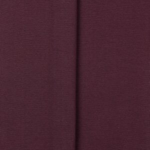 Bio Bündchenstoff Amelie Uni aubergine