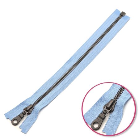Reißverschluss Pastellblau 35cm teilbar mit Zähnchen aus Kunststoff YKK (4296577-546)