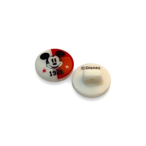 Walt Disney 13mm - Mickey Mouse Weiß Rot
